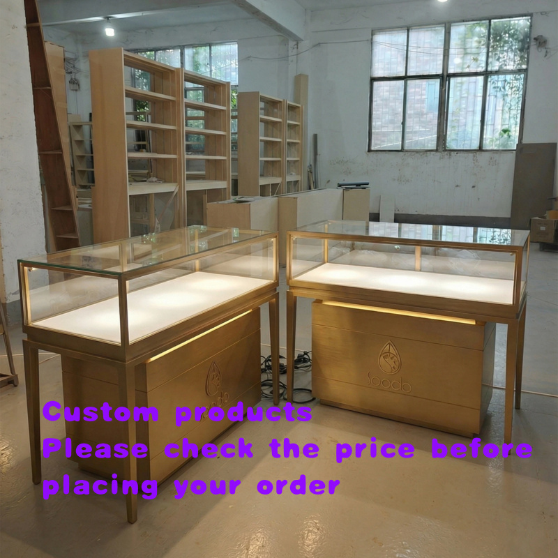 Luxury Watch Boutique - custom.Luxury Metal Jewelry Display Showcase LED