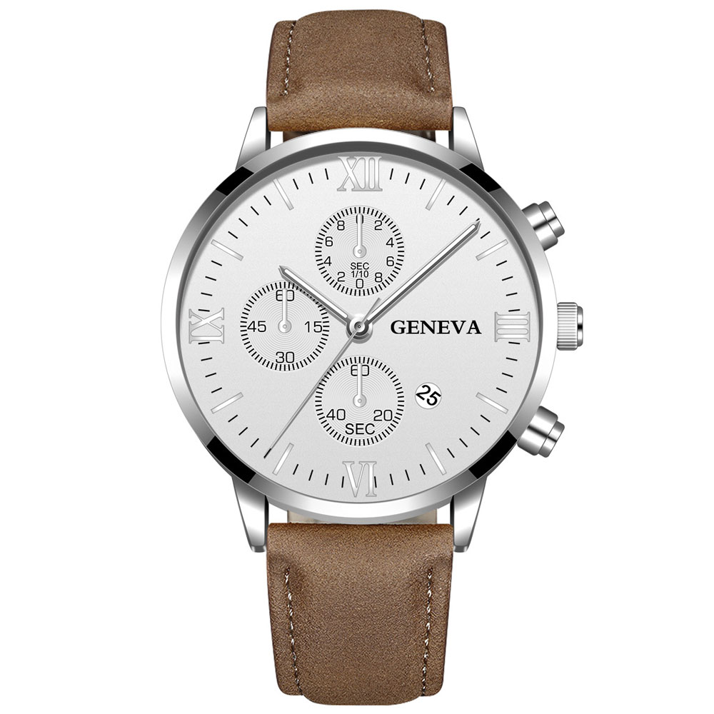Luxury Watch Top 10 - Geneva Fashion Men Date Alloy Case