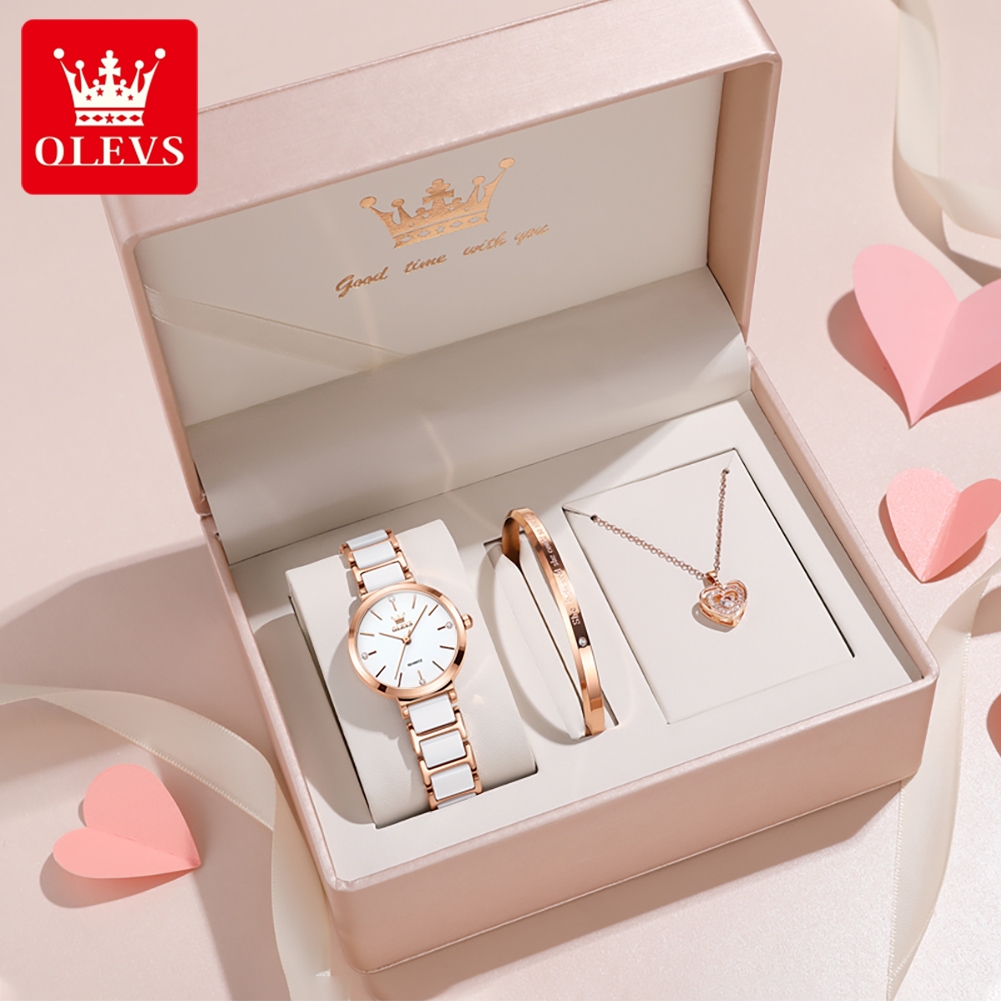 Luxury Watch Case - OLEVS Women Watch 5877 Luxury Elegant