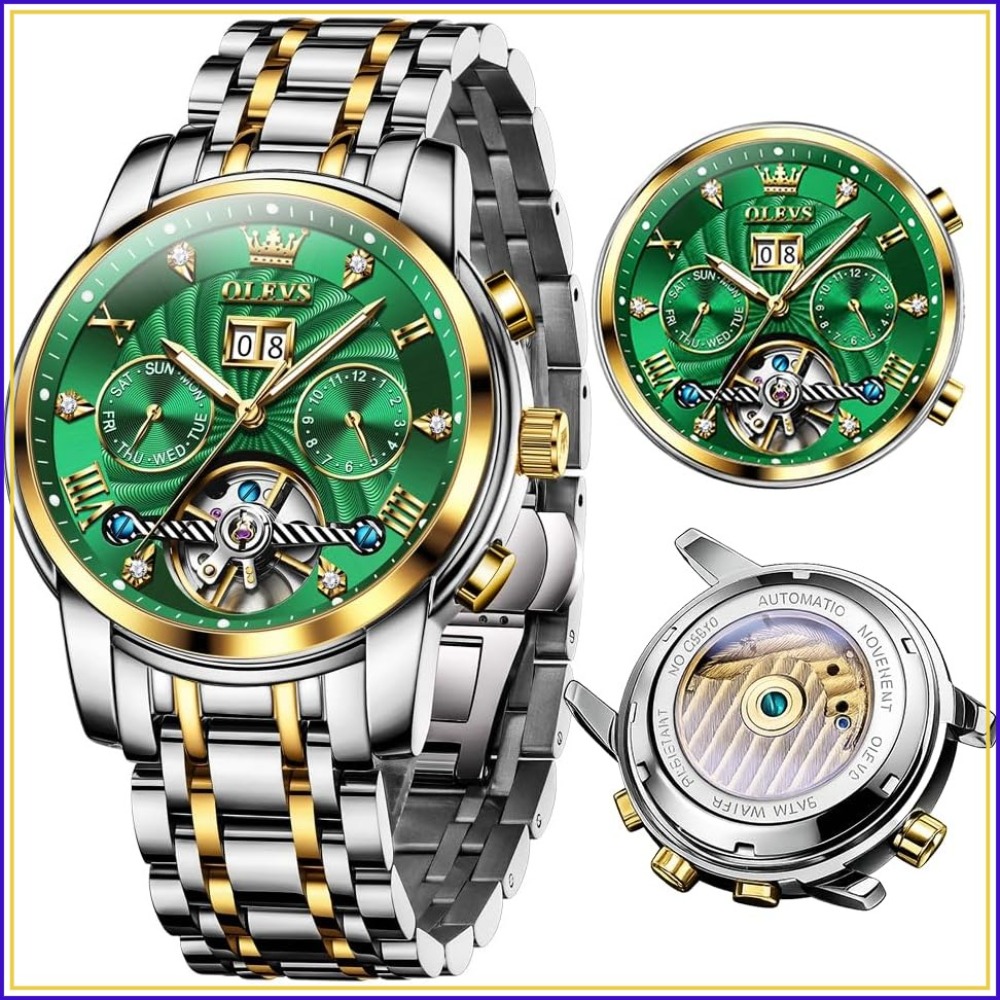 Luxury Watch Image - Analog Quartz Luxury Diamond Waterproof Chronograph