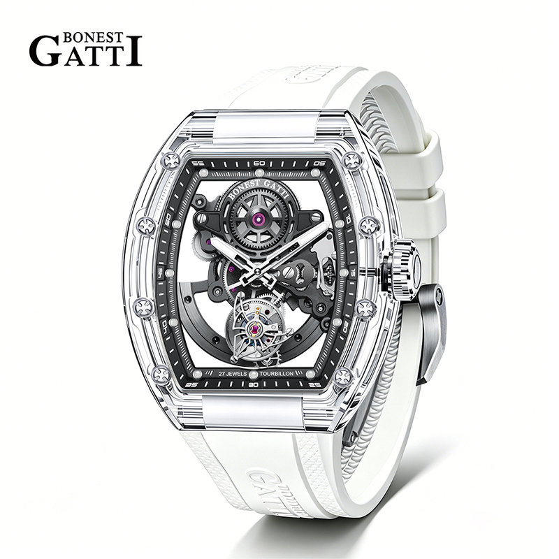 Luxury Watch Brand Tier - BONEST GATTI Men's Tourbillon Watch -