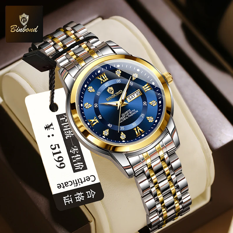 Luxury Watch Top 10 - BINBOND B7169 Top Brand Luxury Fashion