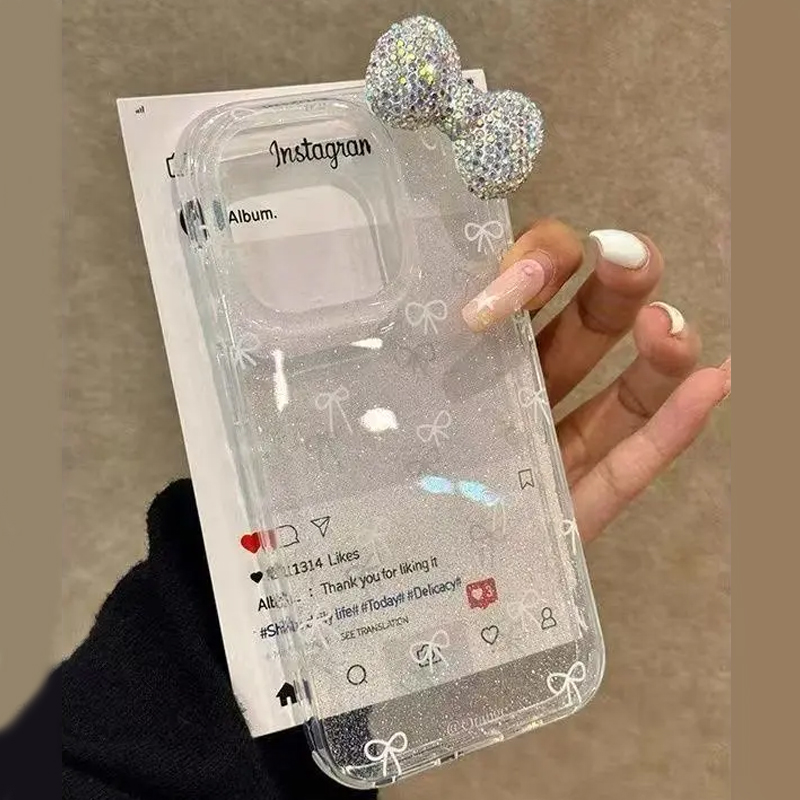 Luxury Watch Case - Luxury Sparkling Powder 3D Full Diamond