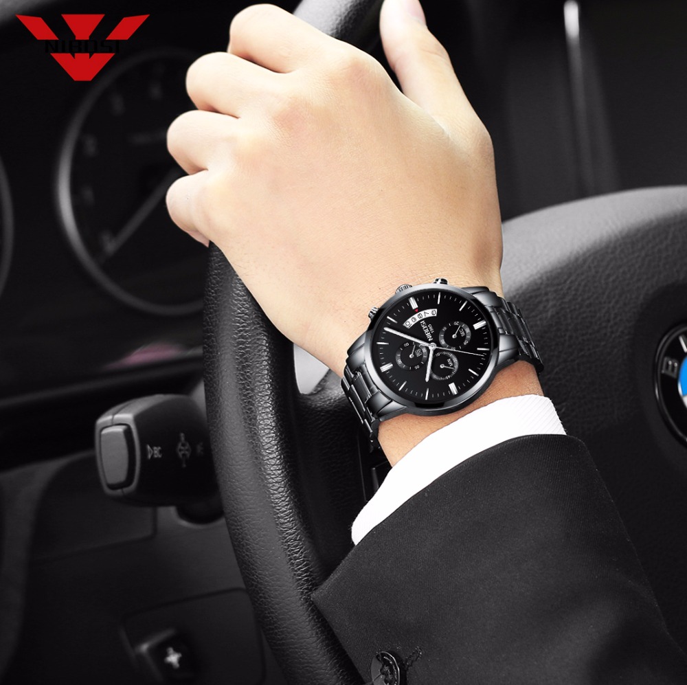 NIBOSI Stainless Steel Black Q - Luxury Watch Top 10 recension och pris