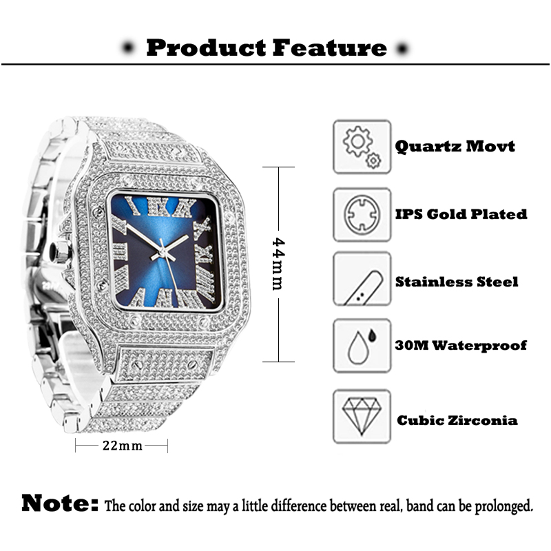 MISSFOX Mens Watches Hip Hop B - Luxury Watch Top 10 recension och pris