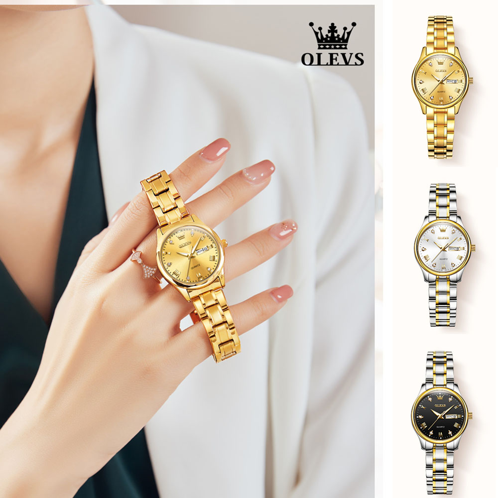 OLEVS 5563 New Fashion Women Q - Luxury Watch Moon Phase recension och pris