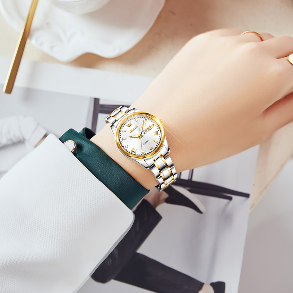 OLEVS 5563 New Fashion Women Q - Luxury Watch Moon Phase recension och pris