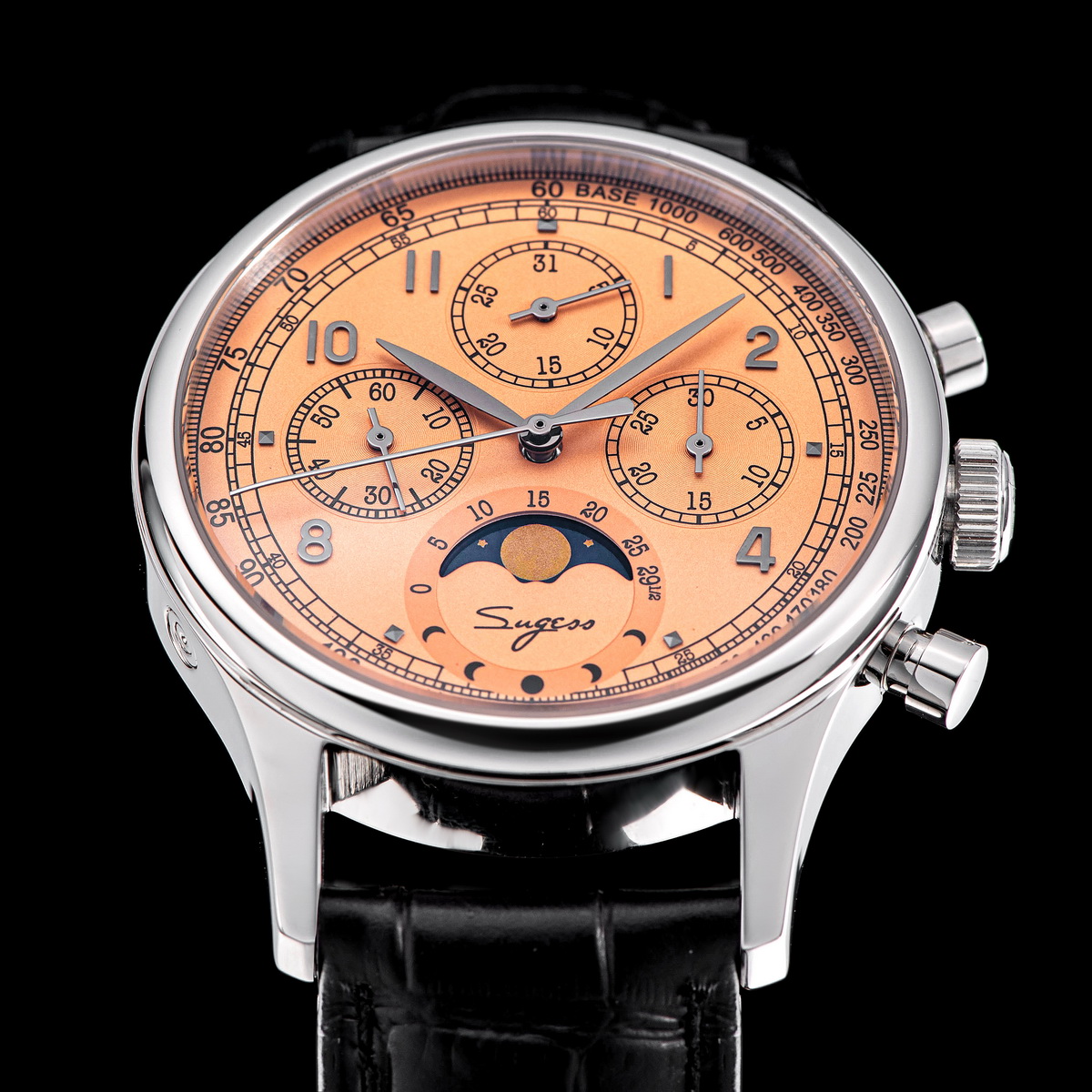 Sugess Watch of Men Chronograp - Moonphase Complication Watch recension och pris