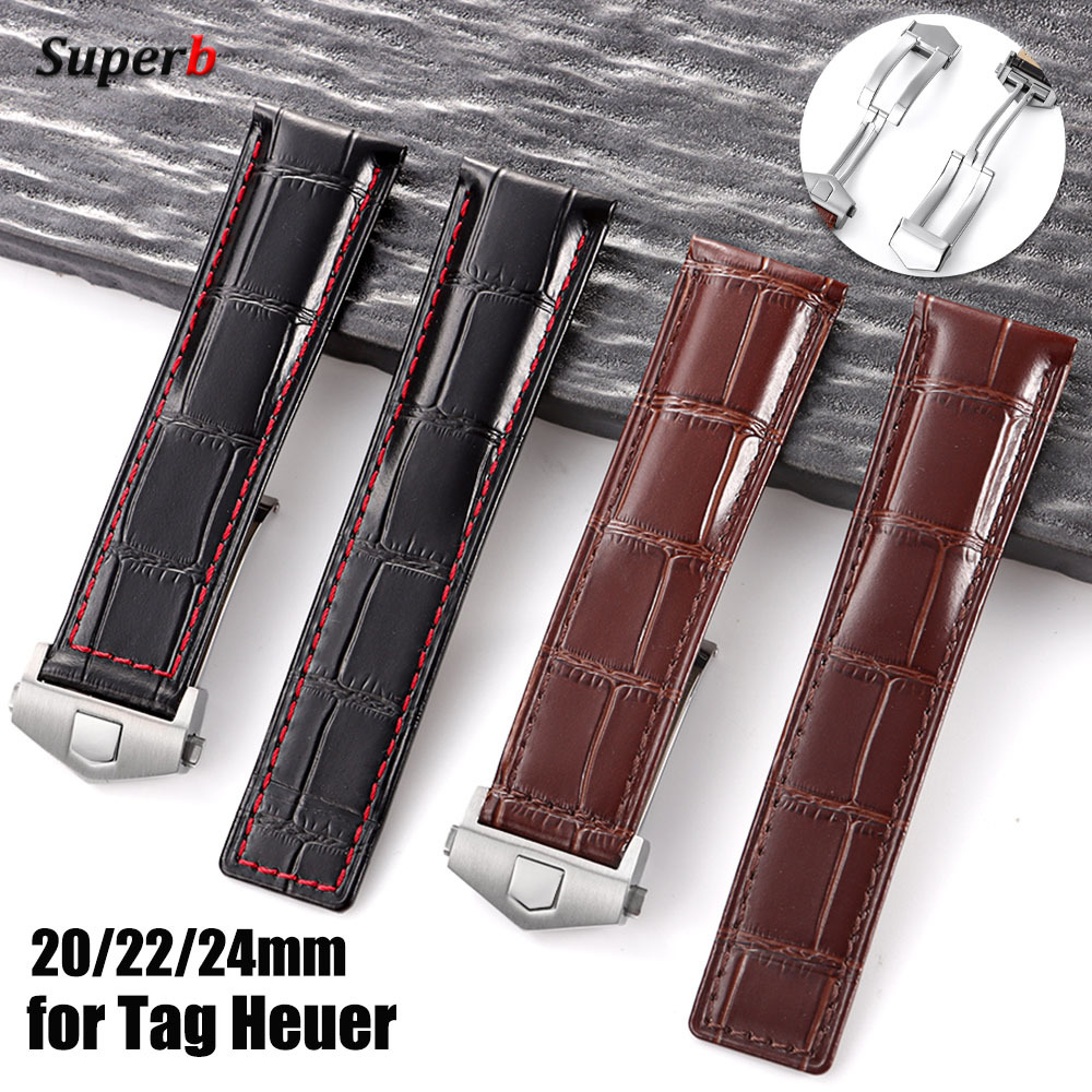 Leather Cowhide Watch Strap 20 - Tag Heuer Is Luxury Watch recension och pris