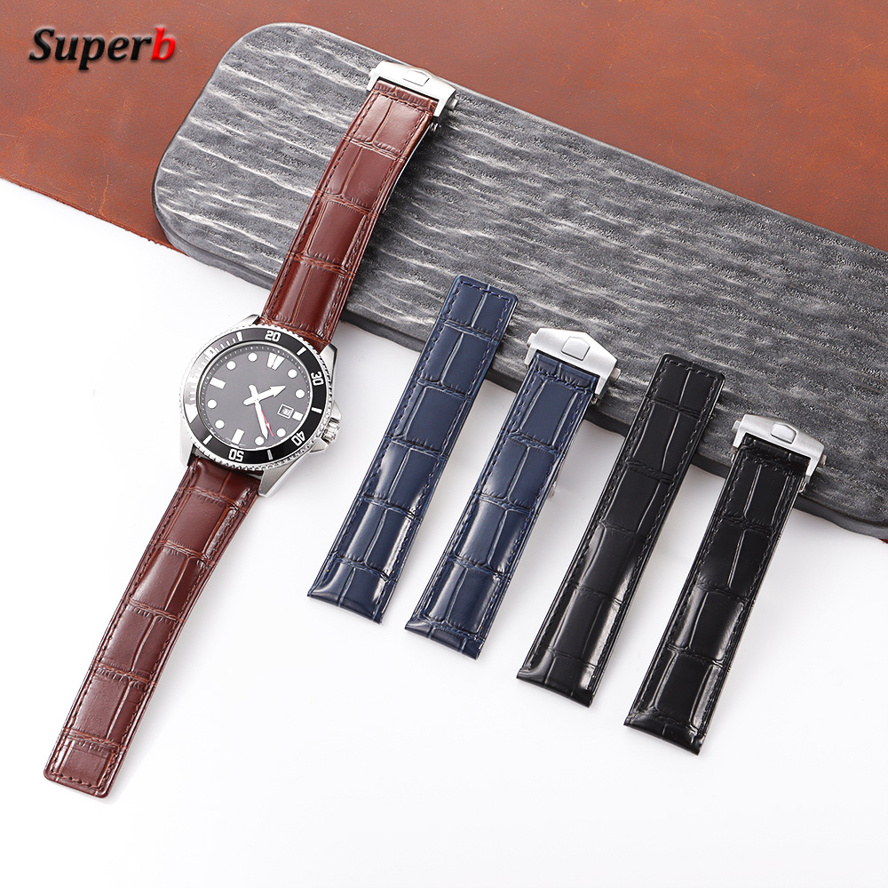 Leather Cowhide Watch Strap 20 - Tag Heuer Is Luxury Watch recension och pris