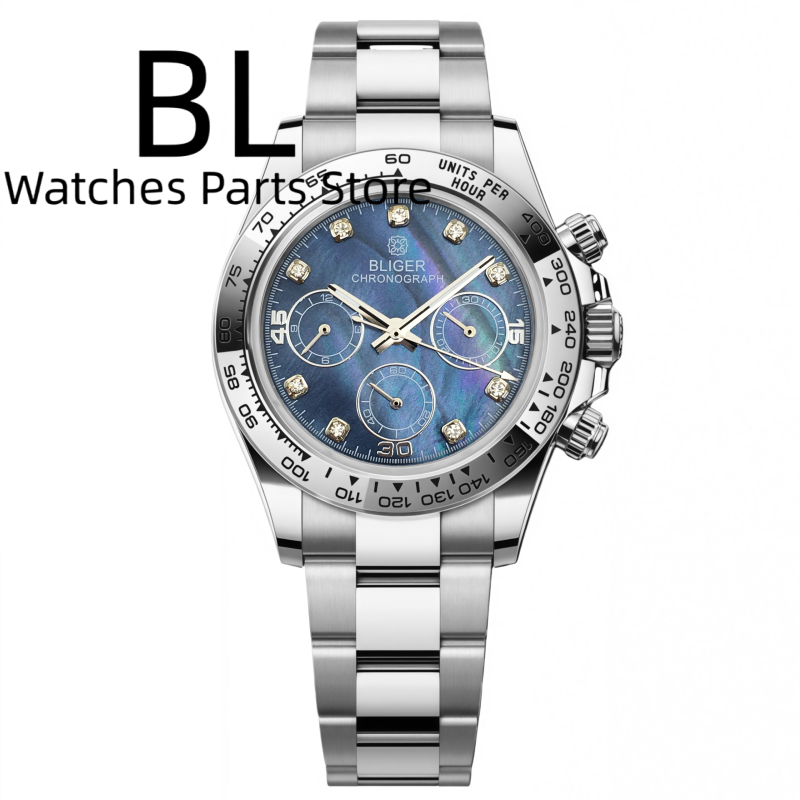 BLIGER 39mm Luxury VK63 Men's  - Luxury Watch German recension och pris