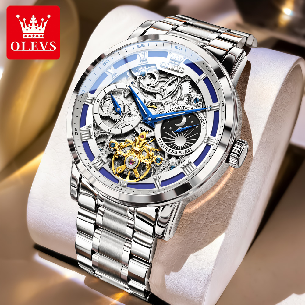OLEVS 6670 Original Man Watch  - Luxury Watch Moon Phase recension och pris