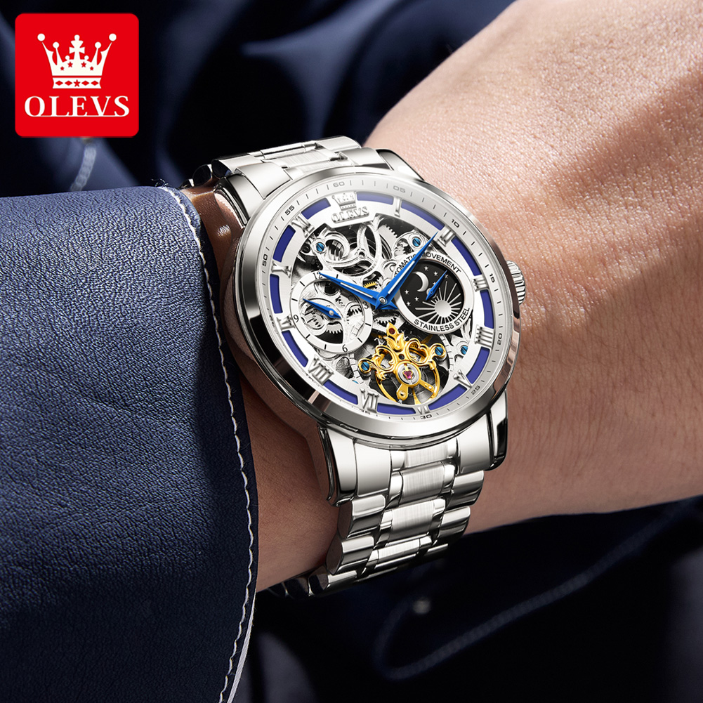 OLEVS 6670 Original Man Watch  - Luxury Watch Moon Phase recension och pris