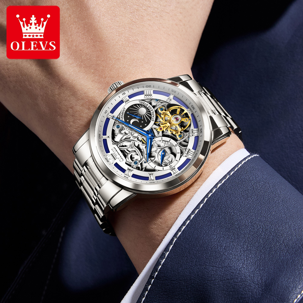 OLEVS 6670 Original Man Watch  - Luxury Watch Moon Phase recension och pris