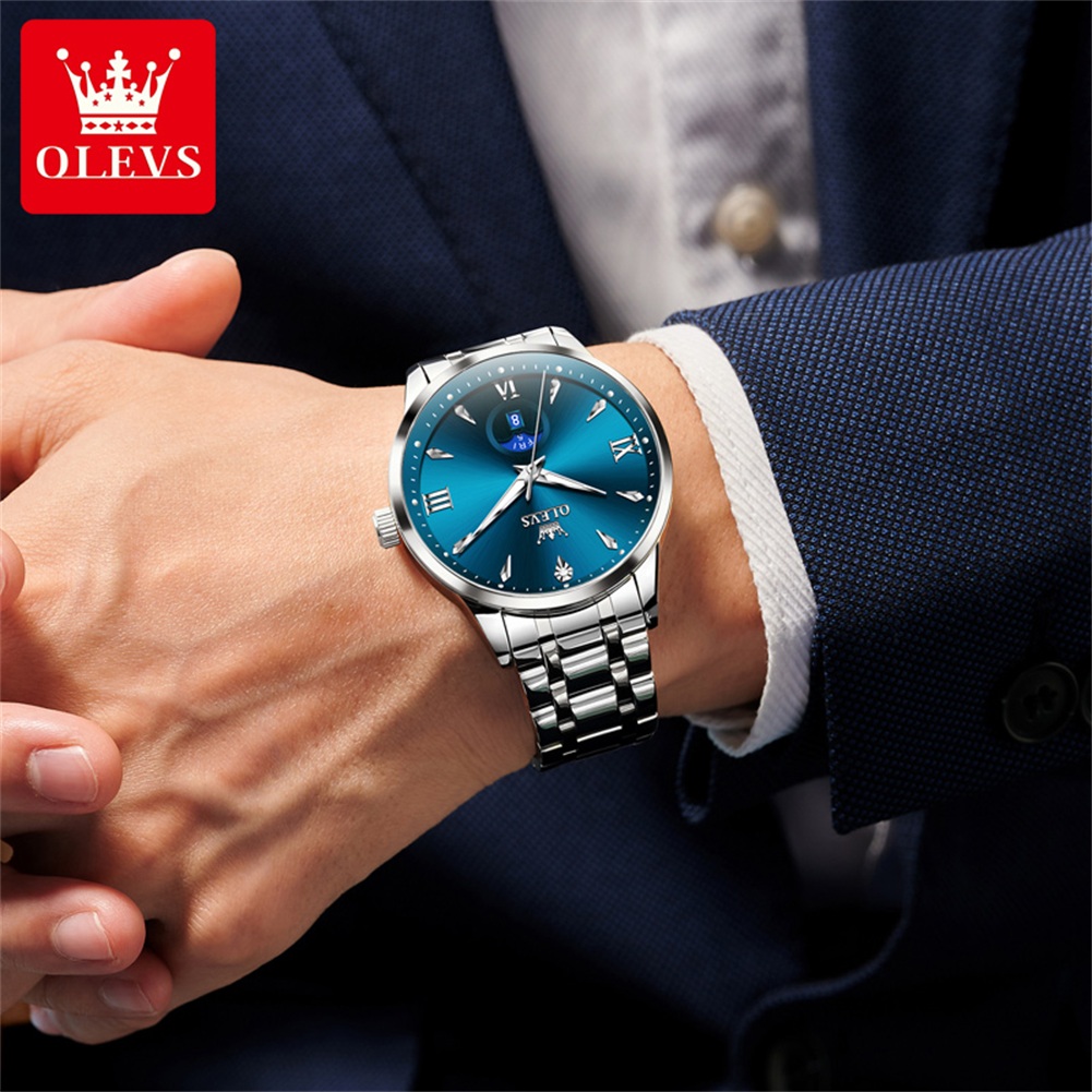 OLEVS Moon Phase men's watches - Luxury Watch Moon Phase recension och pris