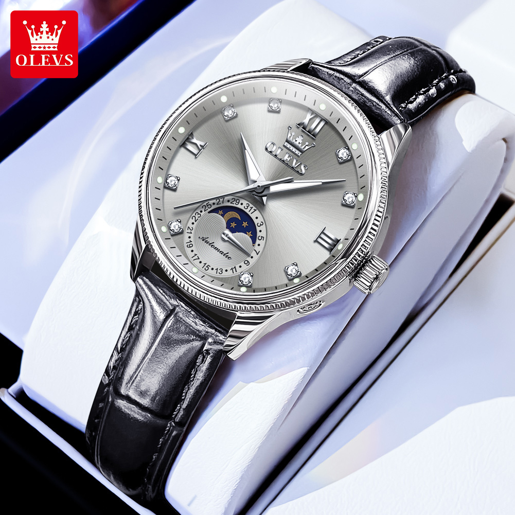 OLEVS Moon Phase Fashion Women - Luxury Watch Time recension och pris