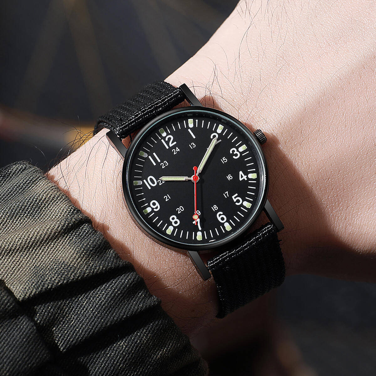 Men Watches Casual Nylon Band  - Field Watch Military recension och pris