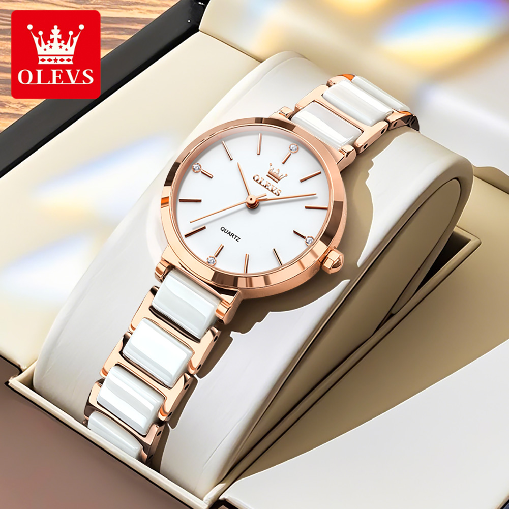 OLEVS Women Watch 5877 Luxury  - Luxury Watch Case recension och pris
