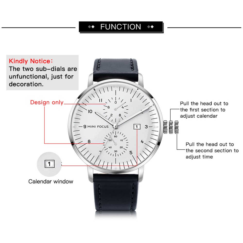 MINI FOCUS Business Quartz Man - Luxury Watch On Sale recension och pris