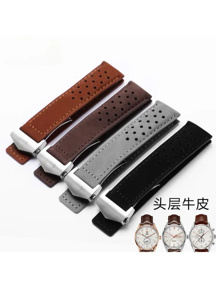 Genuine Leather Watch Strap fo - Tag Heuer Is Luxury Watch recension och pris