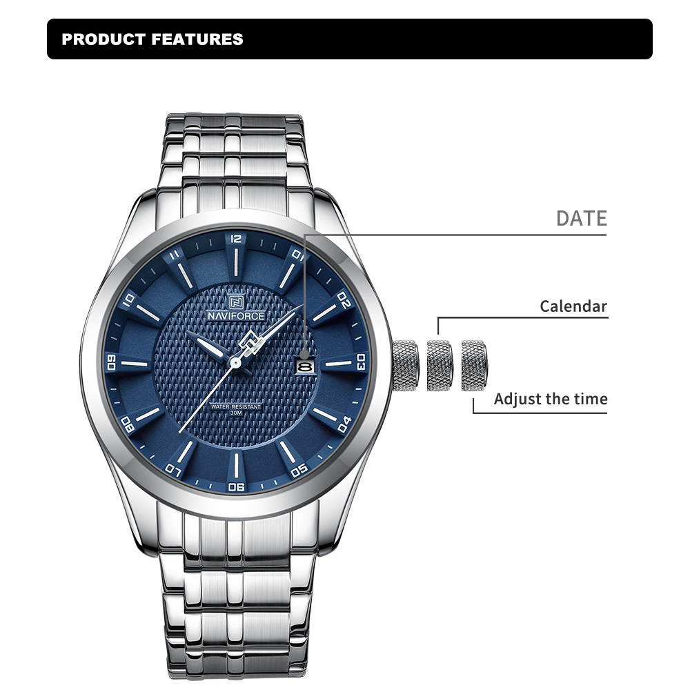 NAVIFORCE Brand Business Luxur - Field Watch Military recension och pris