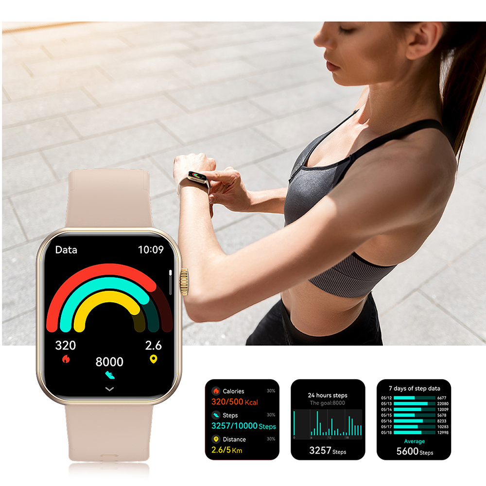 Luxury Smartwatch Health Monit - Luxury Watch On Rubber Strap recension och pris