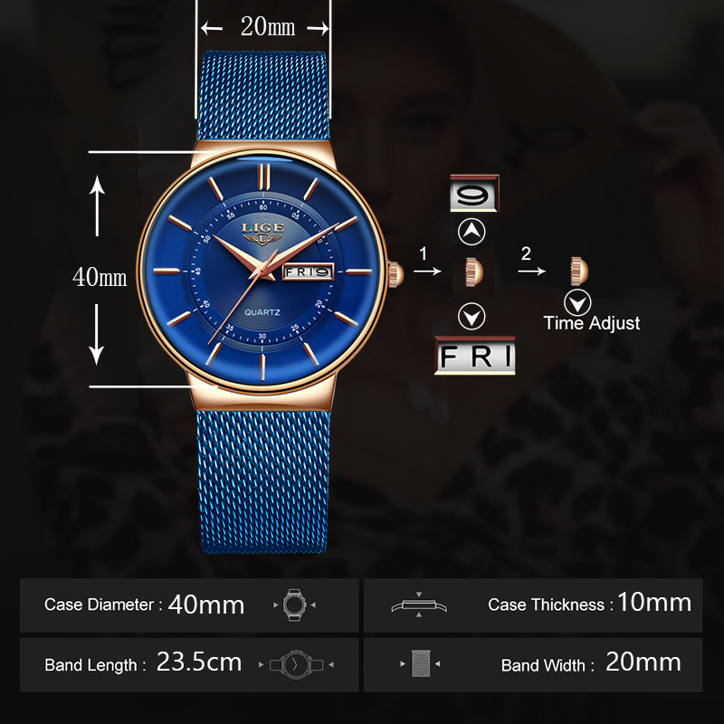 Women Watches LIGE Top Brand L - Luxury Watch Top 10 recension och pris