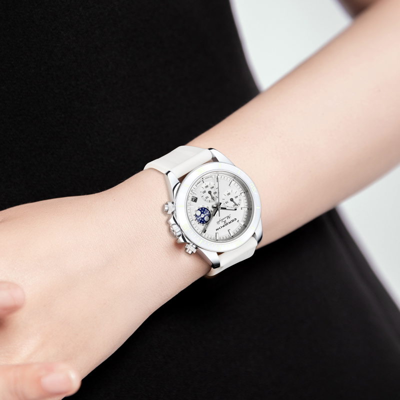 Luxury Fashion Quartz Women Wa - Luxury Watch Moon Phase recension och pris