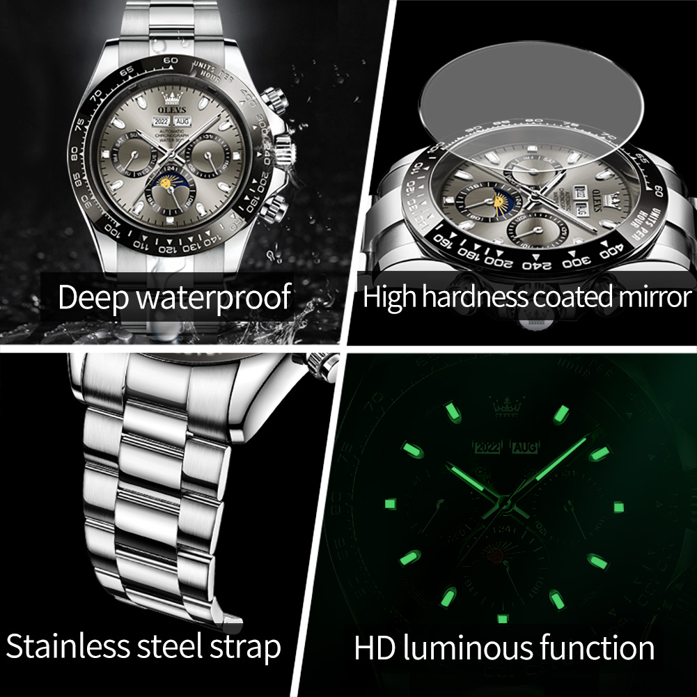 OLEVS 6654 Luxury Mens Watch C - Luxury Watch On Sale recension och pris