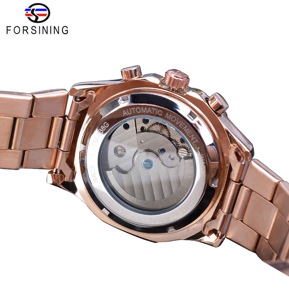 Forsining Brand Mens Mechanica - Moonphase Complication Watch recension och pris