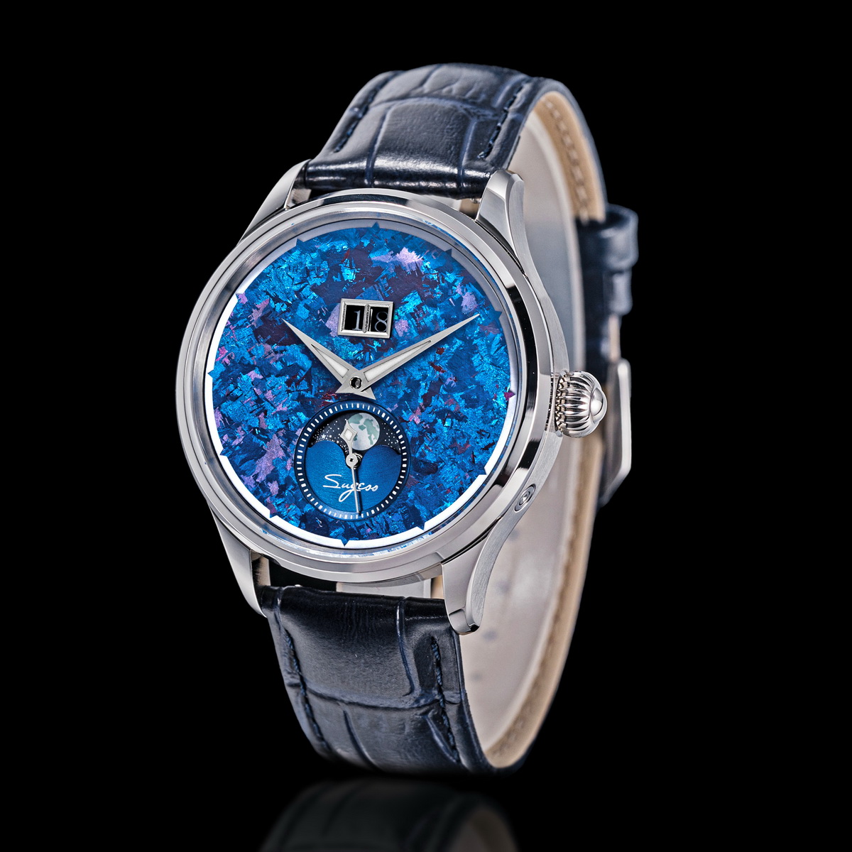 Sugess Watch of Men Moonphase  - Moonphase Complication Watch recension och pris