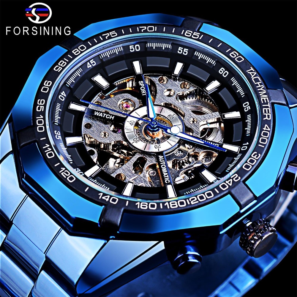 Men's Mechanical Watch Skeleto - Luxury Watch Image recension och pris