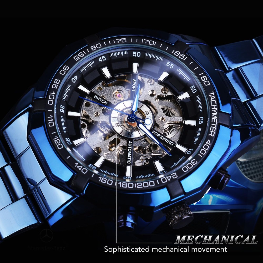 Men's Mechanical Watch Skeleto - Luxury Watch Image recension och pris