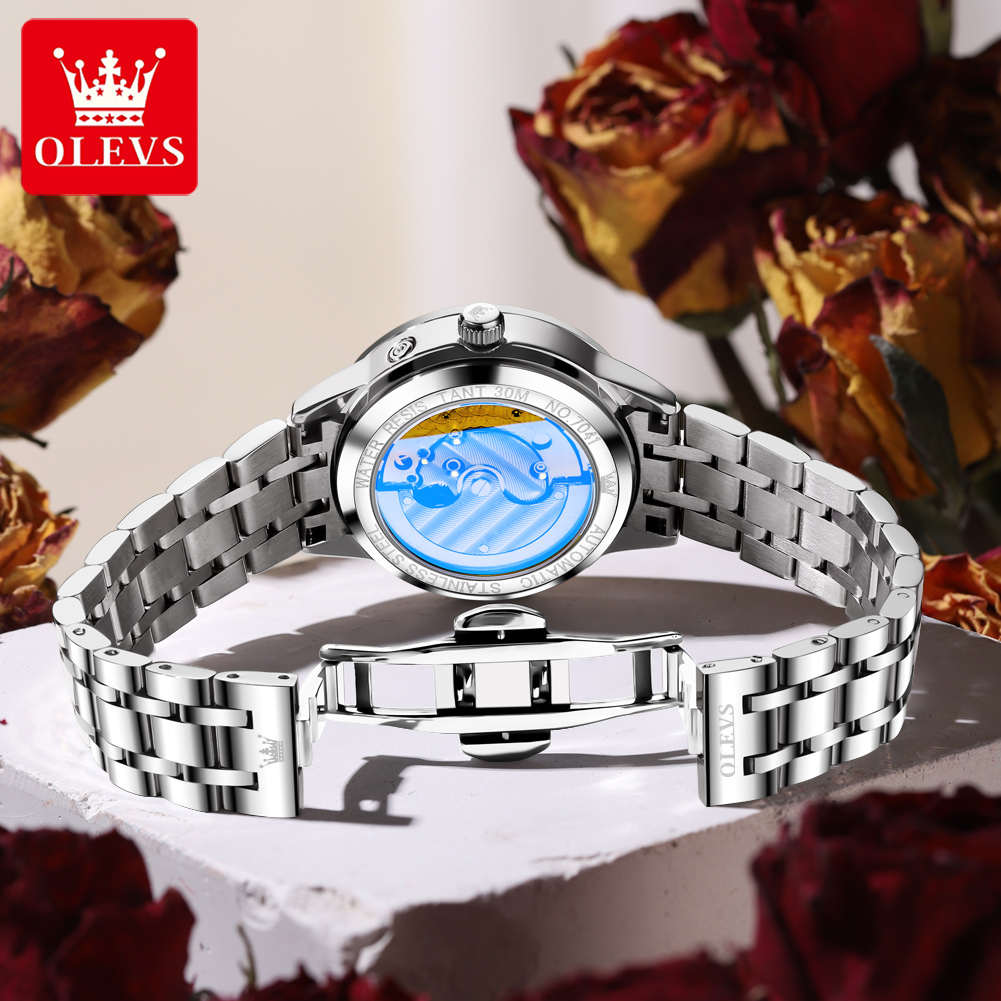 OLEVS 7041 Elegance Moon Phase - Luxury Watch Moon Phase recension och pris