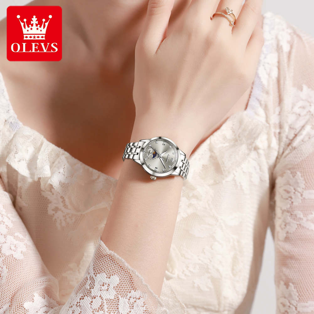 OLEVS 7041 Elegance Moon Phase - Luxury Watch Moon Phase recension och pris