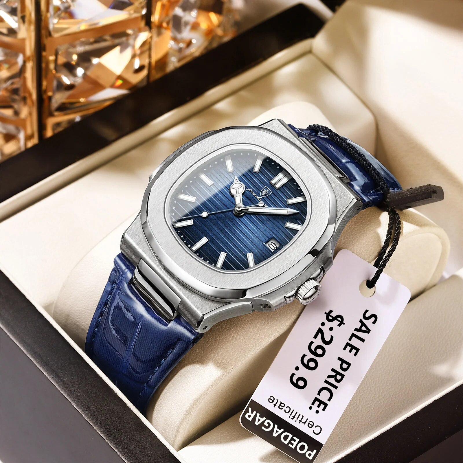 POEDAGAR Top Luxury Square Man - Luxury Watch Top 10 recension och pris
