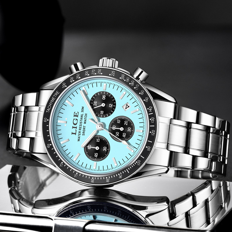 LIGE Top Brand Luxury New Men  - Luxury Watch Top 10 recension och pris