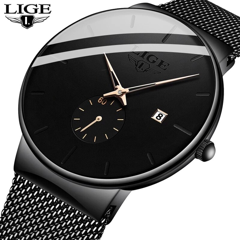 LIGE Fashion Mens Watches Top  - Luxury Watch Top 10 recension och pris