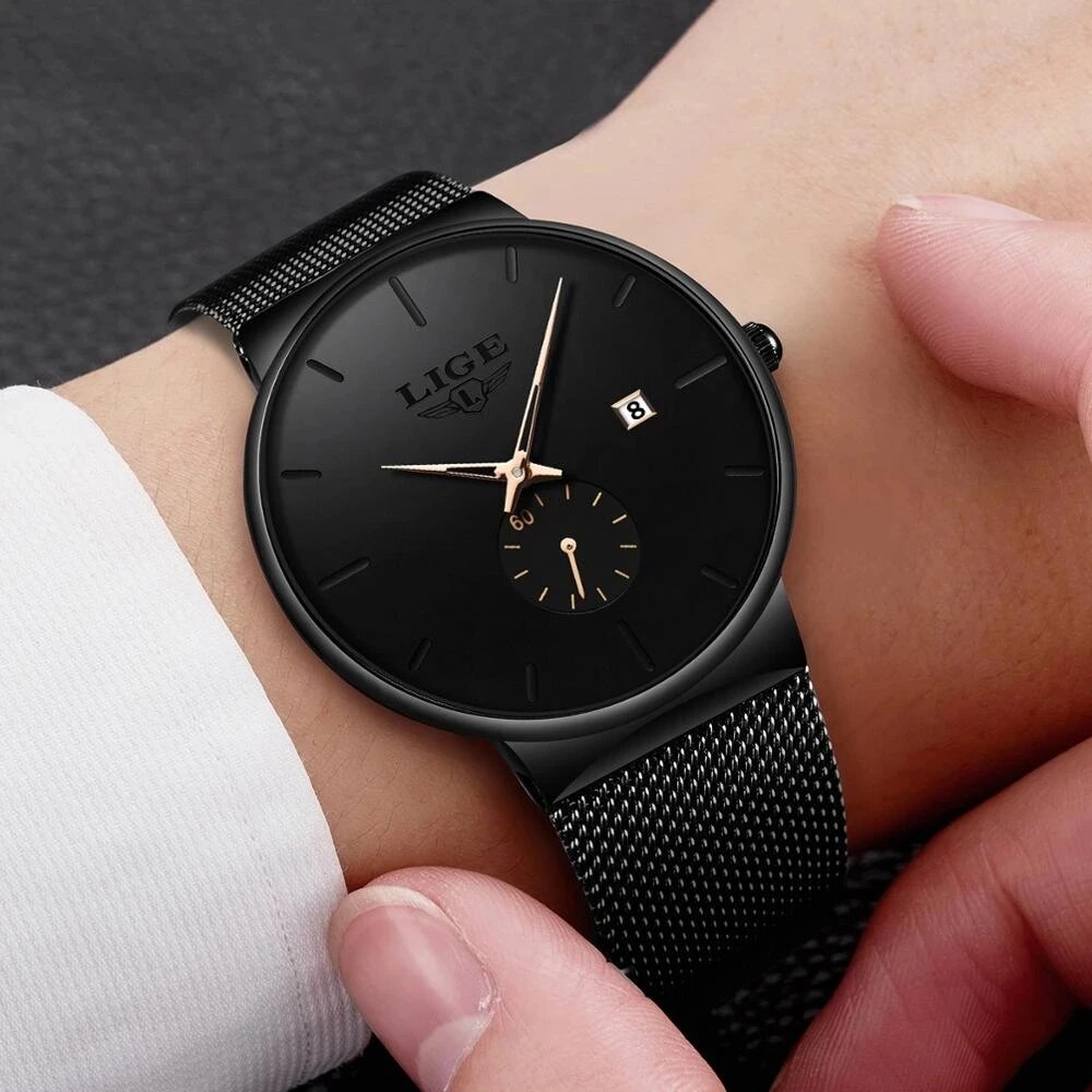 LIGE Fashion Mens Watches Top  - Luxury Watch Top 10 recension och pris