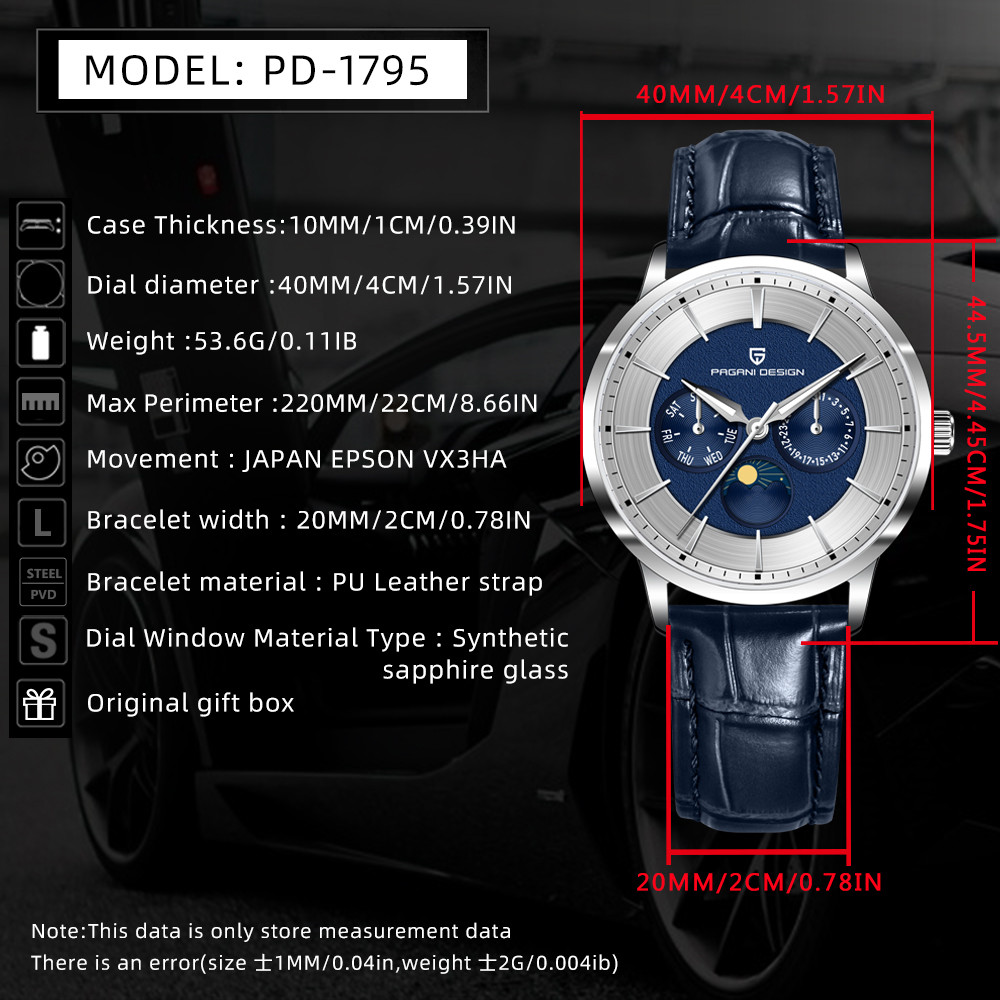 Paganidesign Luxury Quartz Sta - Luxury Watch Brand Tier recension och pris