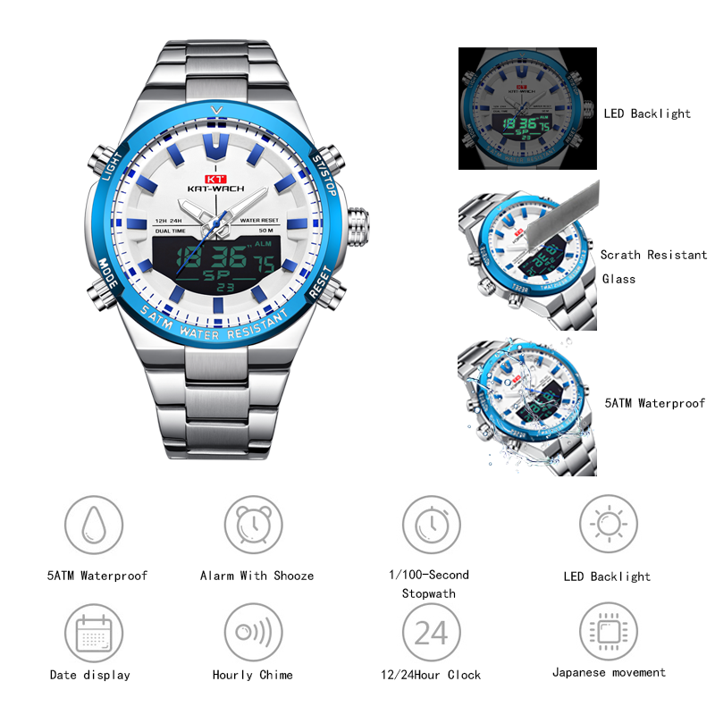 KAT-WACH men's quartz wristwat - Luxury Watch Time recension och pris
