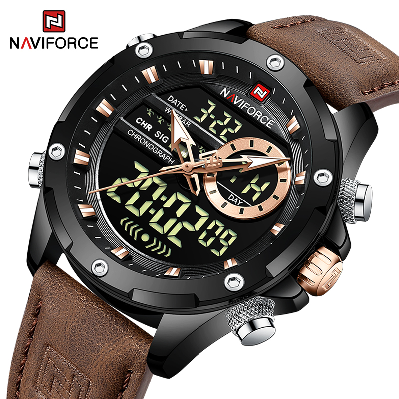 New NAVIFORCE Men Watches Quar - Field Watch Military recension och pris