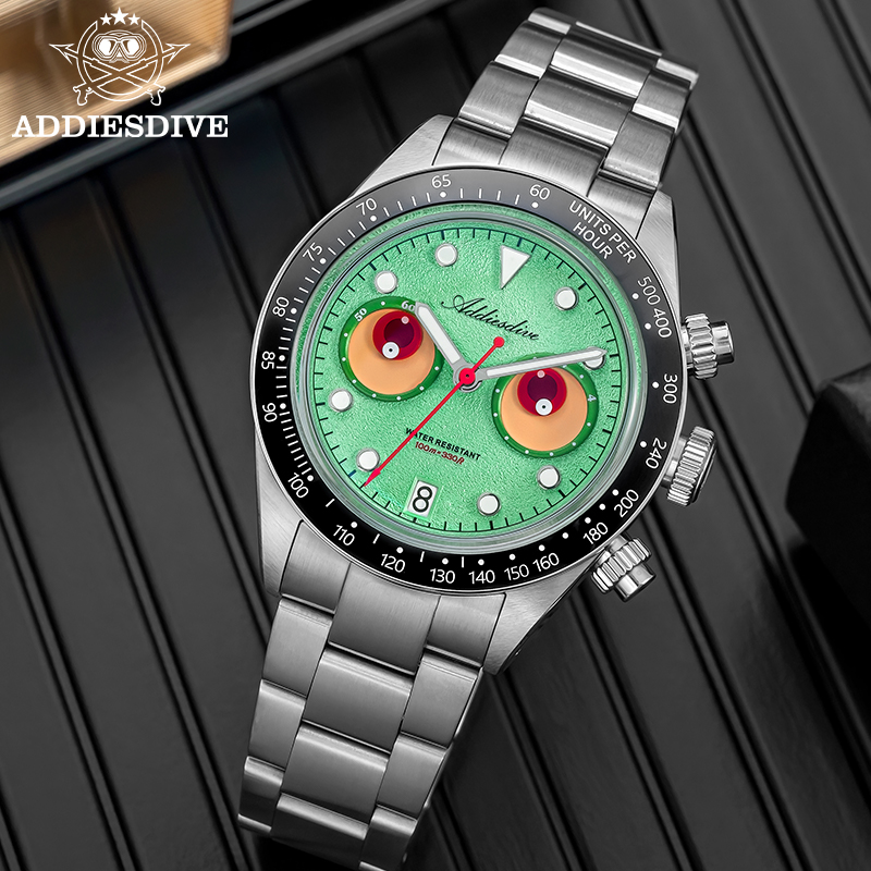 ADDIESDIVE Chronograph Quartz  - Zero Luxury Watch recension och pris
