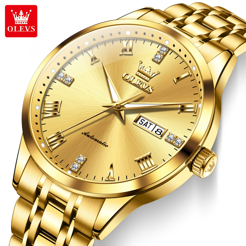OLEVS Business Gold Mens Watch - Luxury Watch On Sale recension och pris