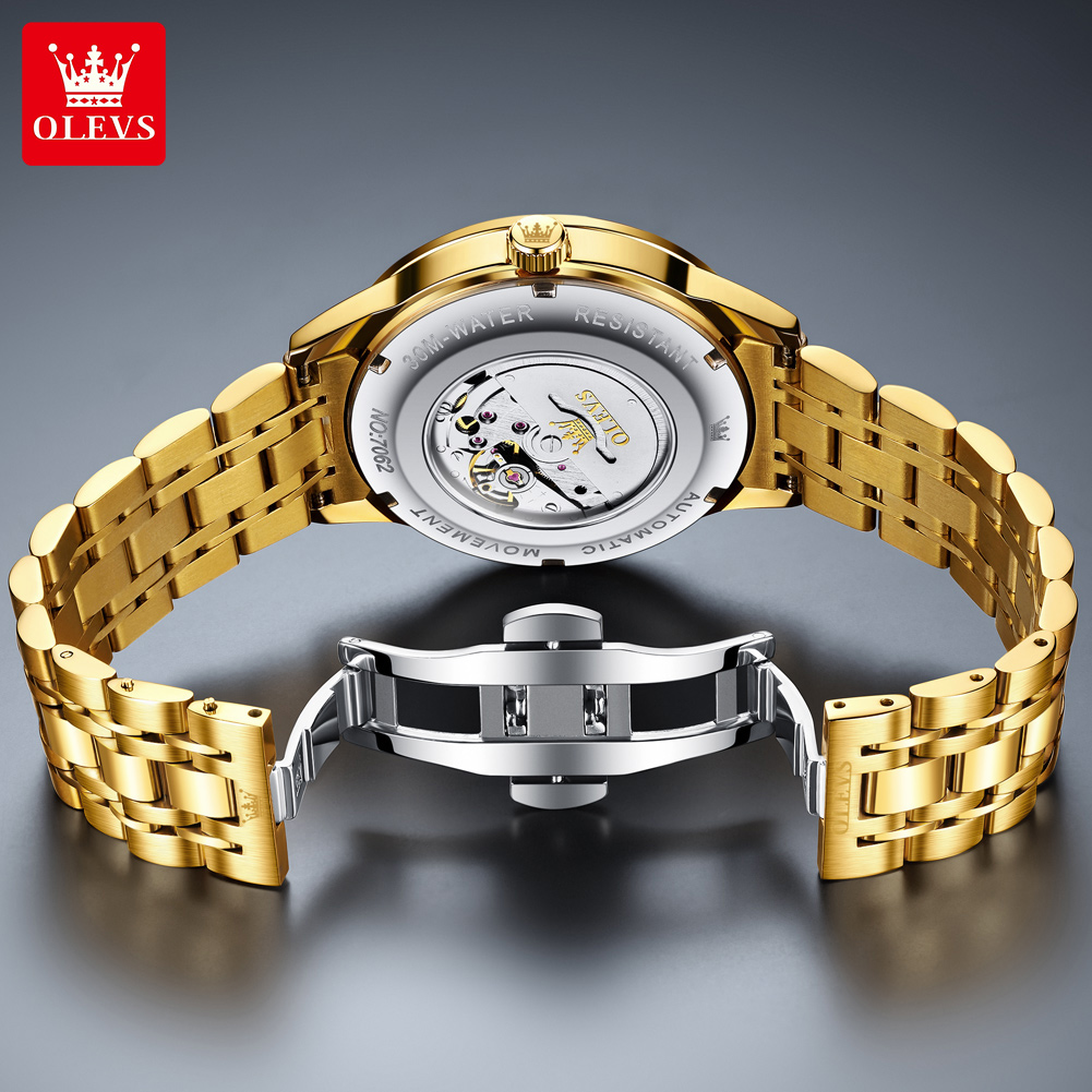 OLEVS Business Gold Mens Watch - Luxury Watch On Sale recension och pris