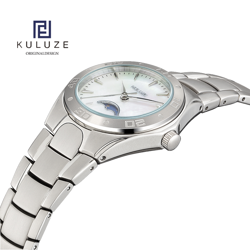 KULUZE Titanium Lady Watch Swi - Luxury Watch Moon Phase recension och pris